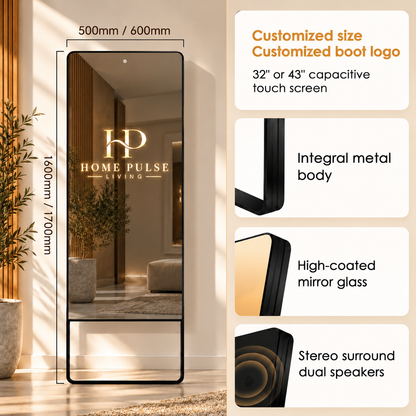 The Aura Vanguard full-length smart fitness mirror. Customization